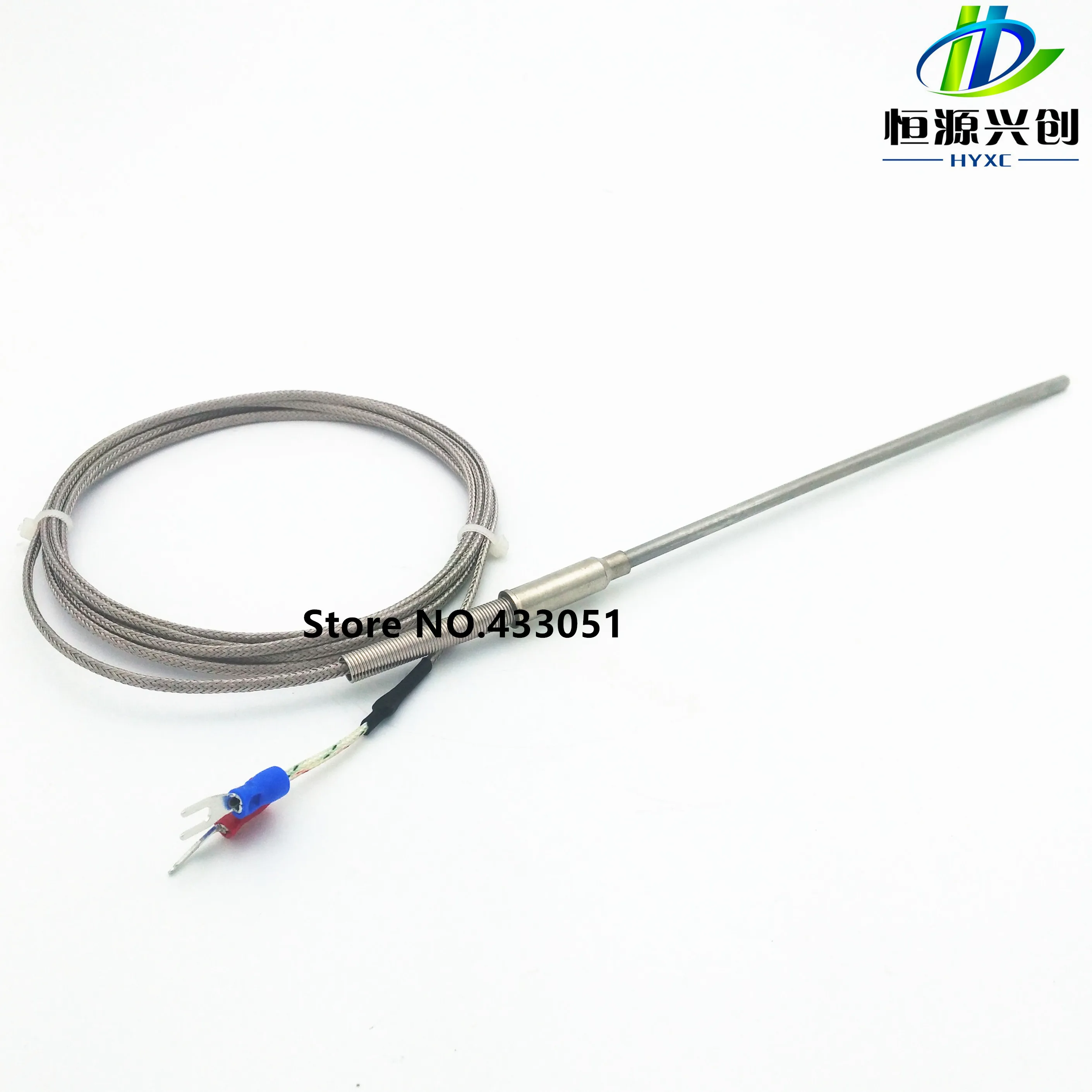 0-600 degree centigrade K type Thermocouple probe 100mm Sensors,Probe diameter 2mm,1m cable temperature sensors