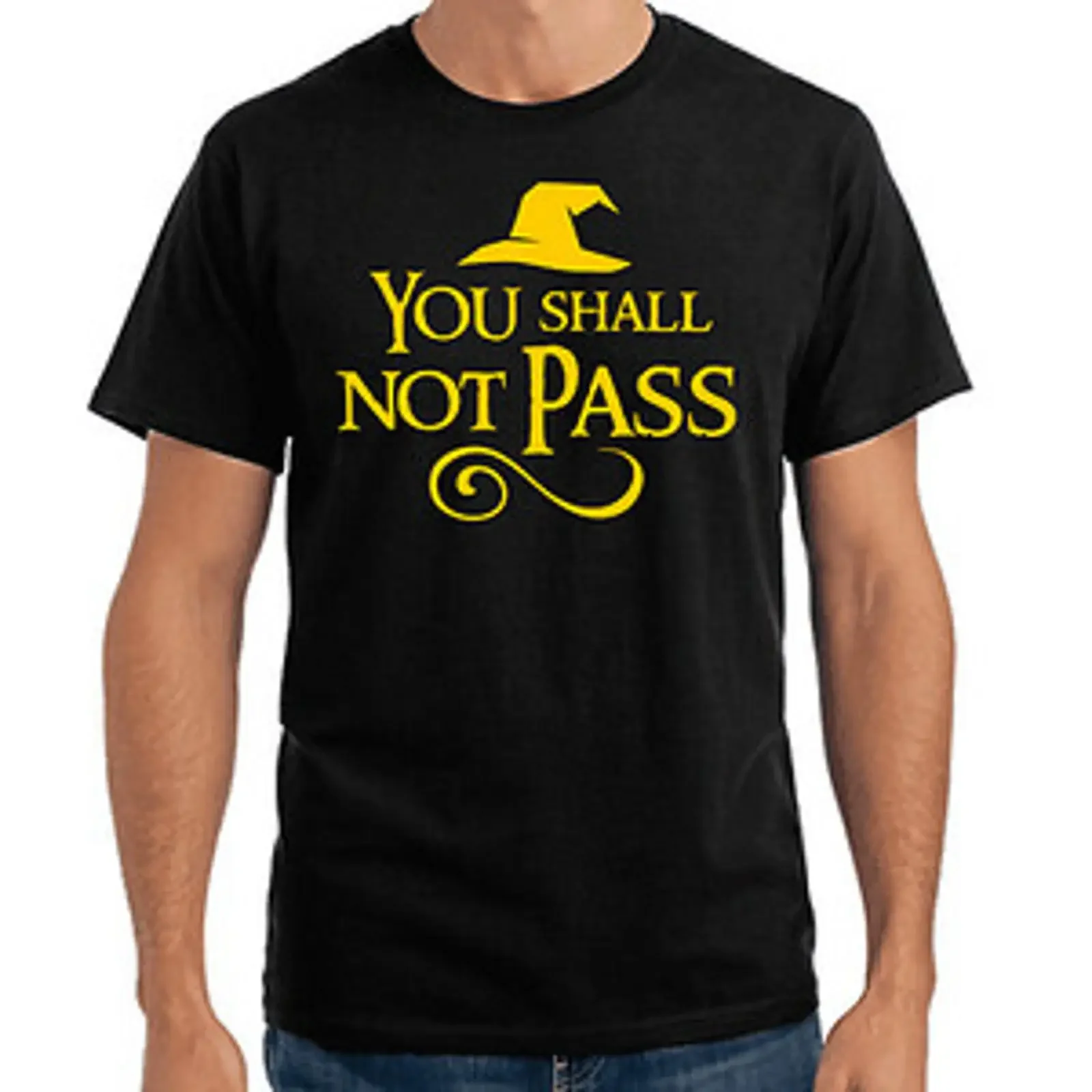 You Shall Not Pass Nerd Gamer Geek Wizard Proverbs Funny T Shirt vintage Washed Versatile Stretched Slightly streetwear graphic