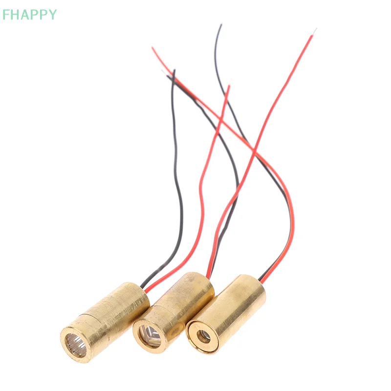 Cabezal láser de cobre, módulo de diodo cruzado, láser rojo, 650nm, 9mm, 3V, 50mW