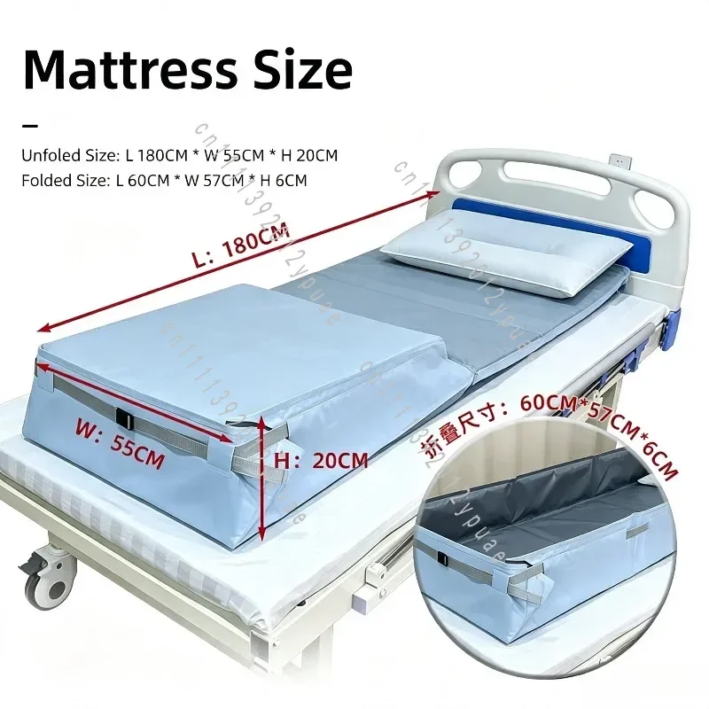 Portable Bed Bathing Mat for Bedridden User, Home Care Inflatable Shower Pad, Household Mobile Bath Assist Pad
