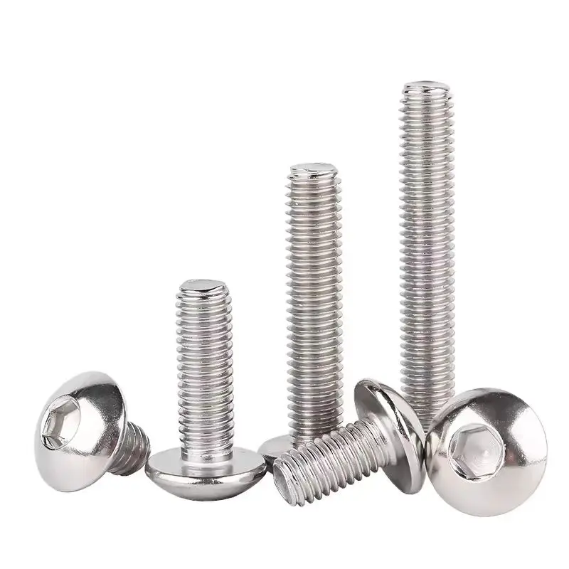 

Stainless Steel Hex Screw M2 M2.5 M3 M4 M5 M6 M8 M10 M12 Hexagonal 304 SS Socket Allen Bolt Thread Machine Metal Screws