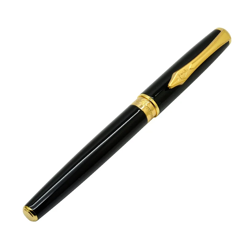 

KAIGELU 357 Gold Clip Fountain Pen Iridium Nib 0.7mm Pen Business Office School Student Practice Calligraphy Gift Stationery