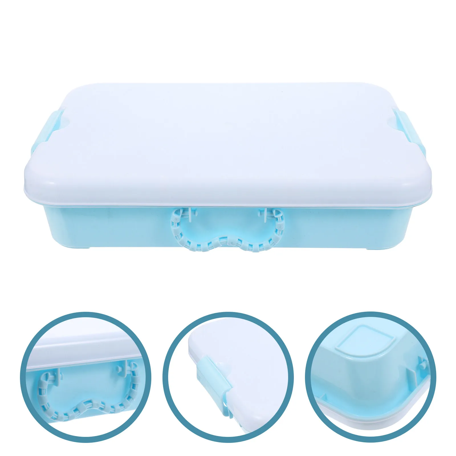 

Empty Sandbox Plastic Box Portable Large Capacity Break Resistant Lid Outdoor Activity Storage Organizer Case Toys Box