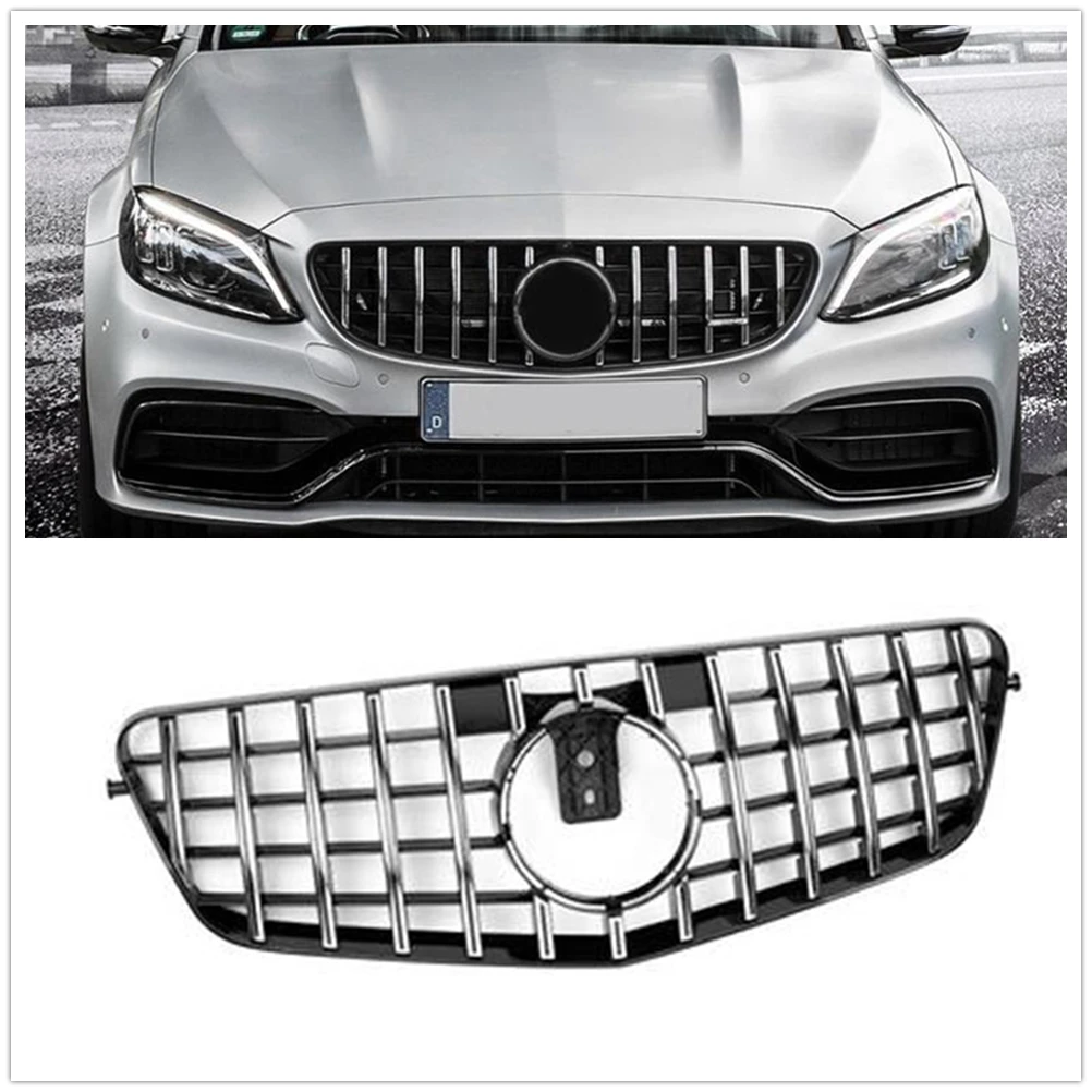 

Front Grille Grill GT Style Upper Bumper Hood Mesh For Mercedes Benz W212 E Class 2010-13 E200 E250 E300 E350 E500 E550 4-Door