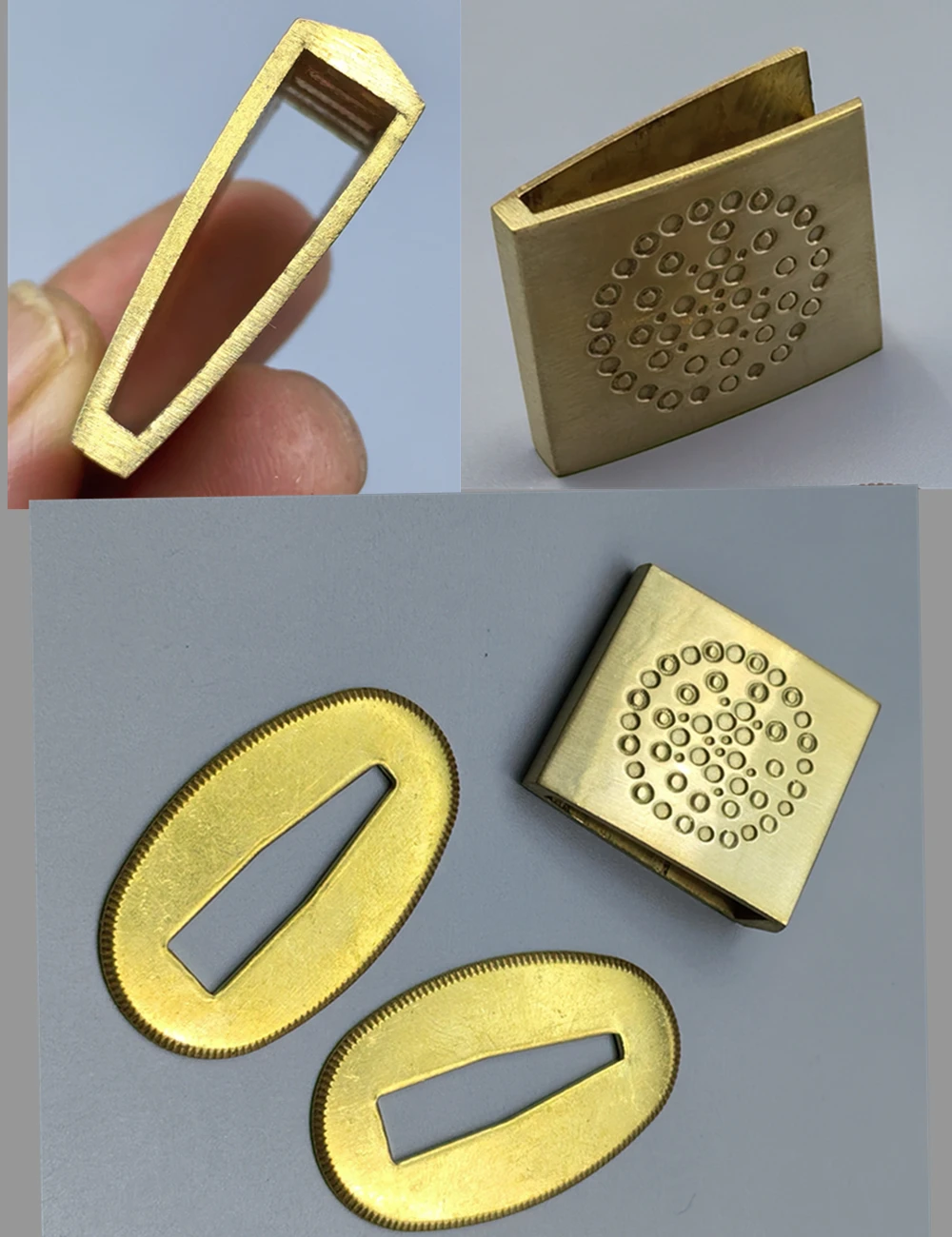 High Quality Brass Habaki Collar Clip +2 Seppa for Japanese Sword Katana Tanto Wakizashi Tachi