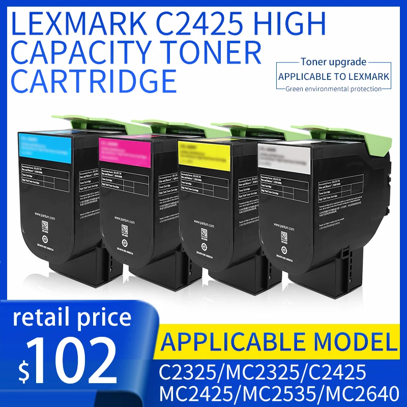 

Картридж большой емкости для Lexmark c2425, картридж большой емкости c2325 mc2325 mc2425 mc2535 mc2640