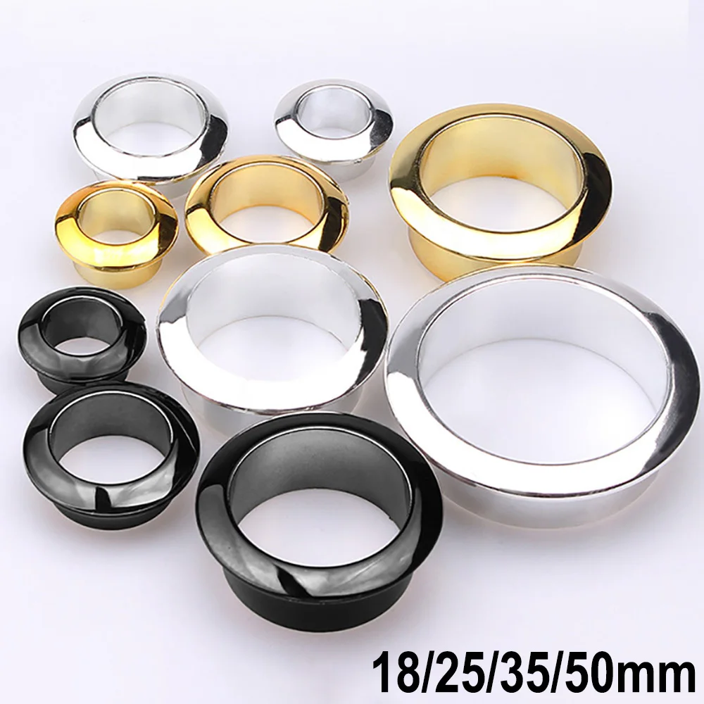 プラスチック製丸型ケーブル穴カバー、テーブルデスクテーブル、ケーブルオーガナイザー、オフィス家具、PC、コンピューターデスク、ワイヤータイトグロメット、18mm、25mm、35mm、50mm