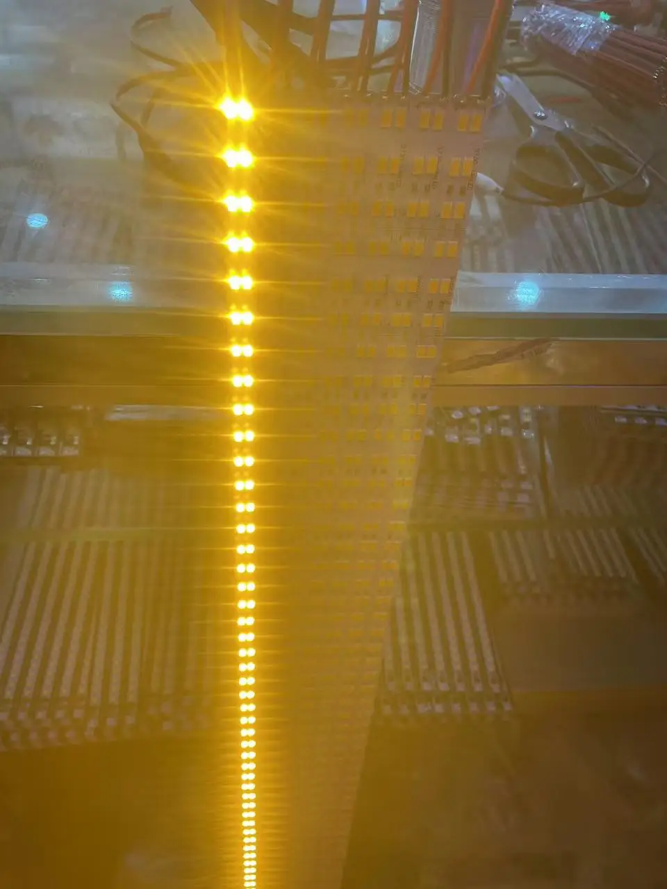 10pcs*50cm Yellow DC 12V 24V SMD7020 5630 LED Hard Rigid Strip Bar Light Warm Cool White Natural White R G B Y
