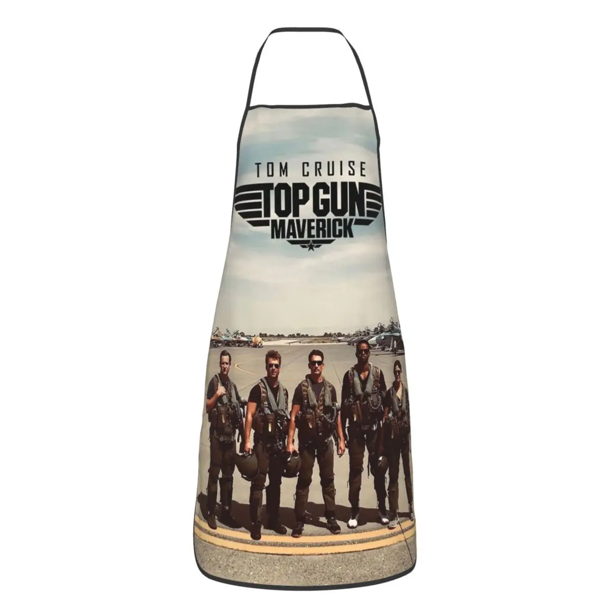 Top Gun Tom Cruise Maverick Aprons Chef Cooking Tablier Sleeveless Bib Kitchen Cleaning Pinafore for Women Men Painting