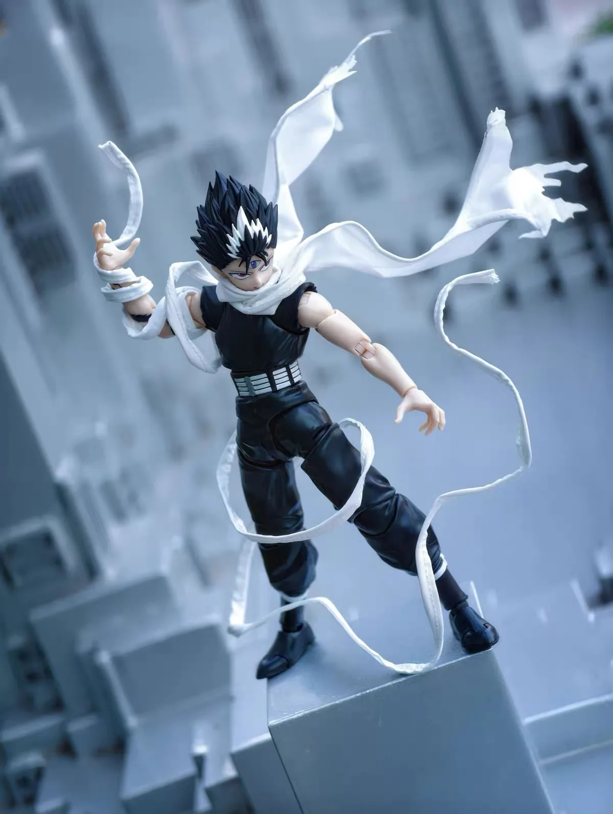 Yuyu Hakusho Hiei Cloth Clothes Cape Adaptation Shf 1/12 Anime Action Figure Toy Scarf Clothes Built In Iron Wire No Figure