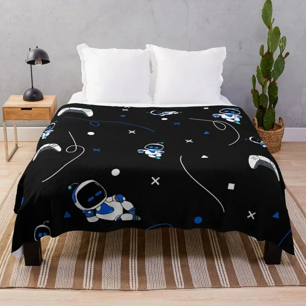 

Astrobot pattern Throw Blanket Bed Sofa Quilt Decorative Sofas Blankets