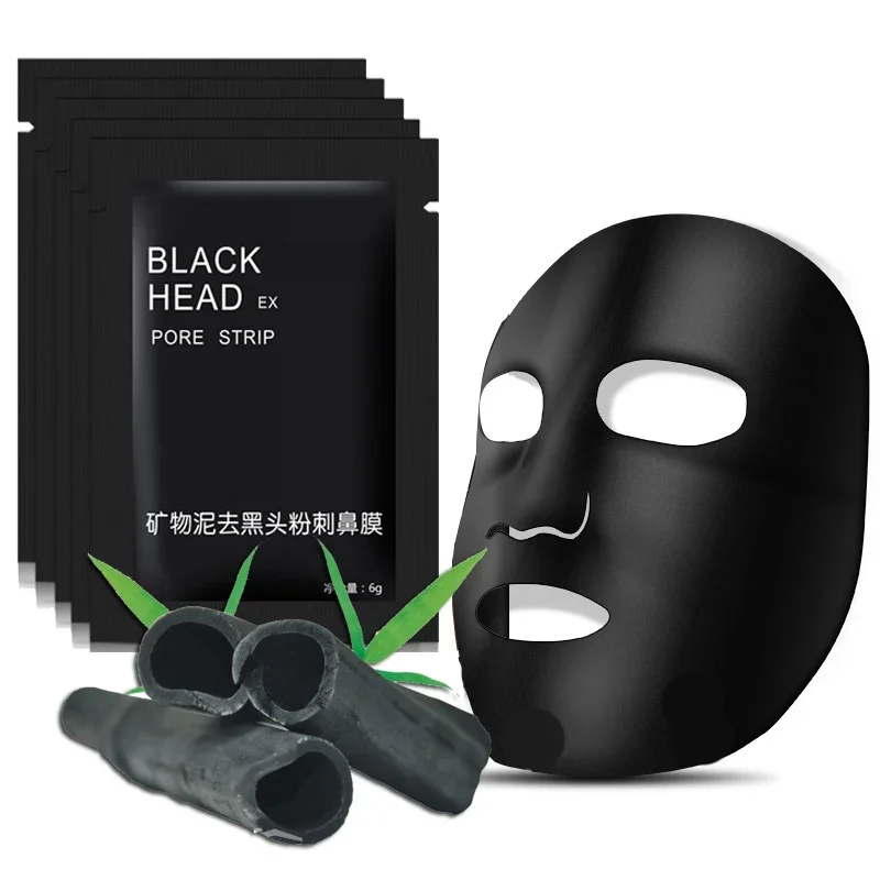 

100pcs Black Head Remover Nose Black Mask Face Care Mud Acne Treatments Peel Off Mask Pore Strip Peel Mask Oil Control Skin Care