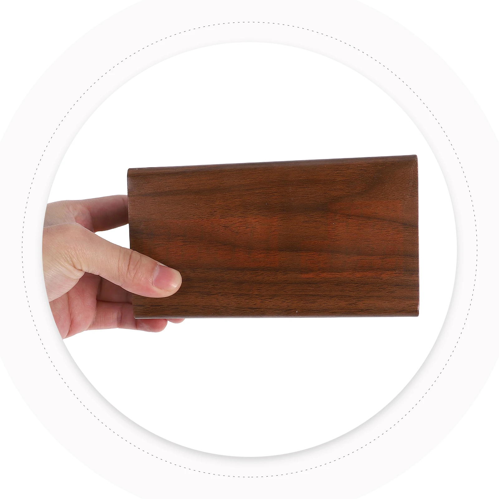 

Triangle Digital Wooden Alarm Clock LED Display Time Temperature Humidity Adjustable Brightness Desk Clock Bedside