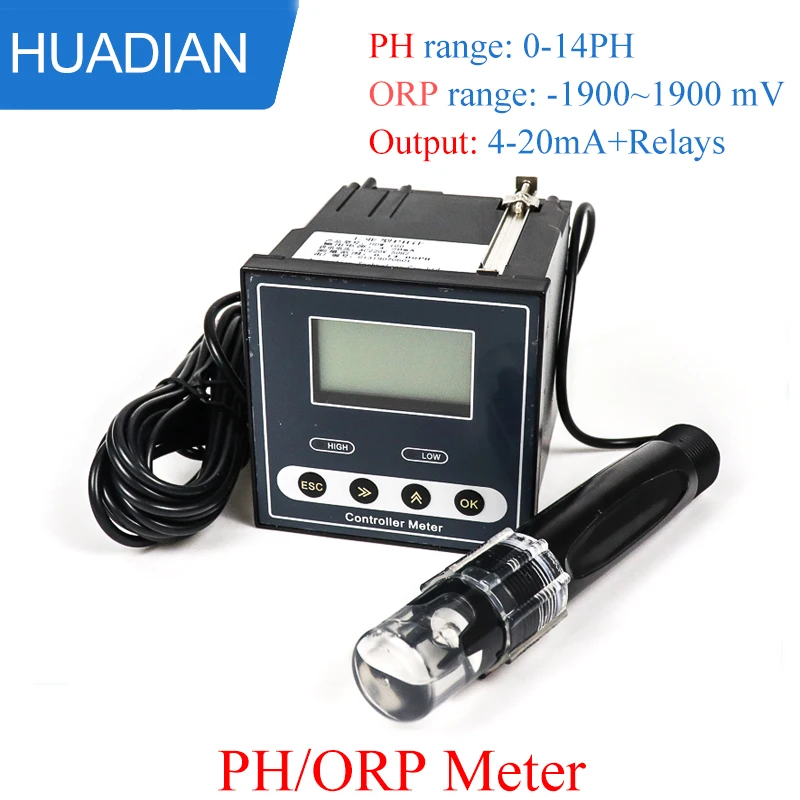 Sensor On-line do Medidor de ph do Eletrodo de Vidro Sensor de ph para Tratamento de Água Residual Controlador de ph da Planta