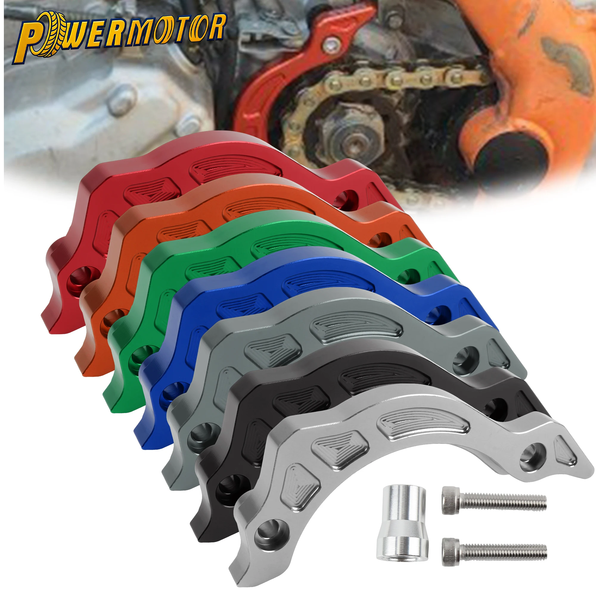 NC250 Motorcycle CNC Front Small Tooth Protection Bracket Cover For ZONGSHEN NC250S NC300S 250CC 300CC Moto Engine Accessories
