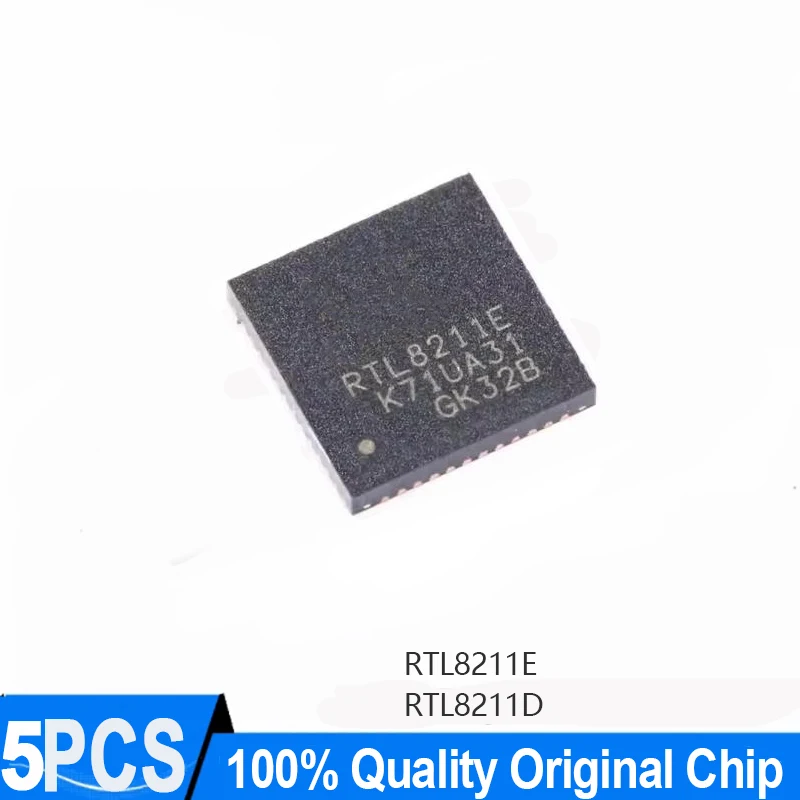 (5 pieces) RTL8211D RTL8211E QFN Original Chip