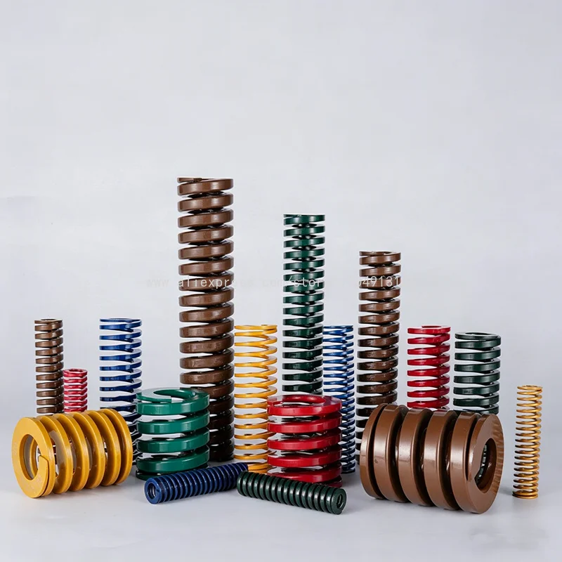 1PC Mould Die Spring OD 8-14mm ID 4-7mm Spiral Stamping Compression Spring Heavy Duty Metal Mechanical Mold Spring L= 20-90mm