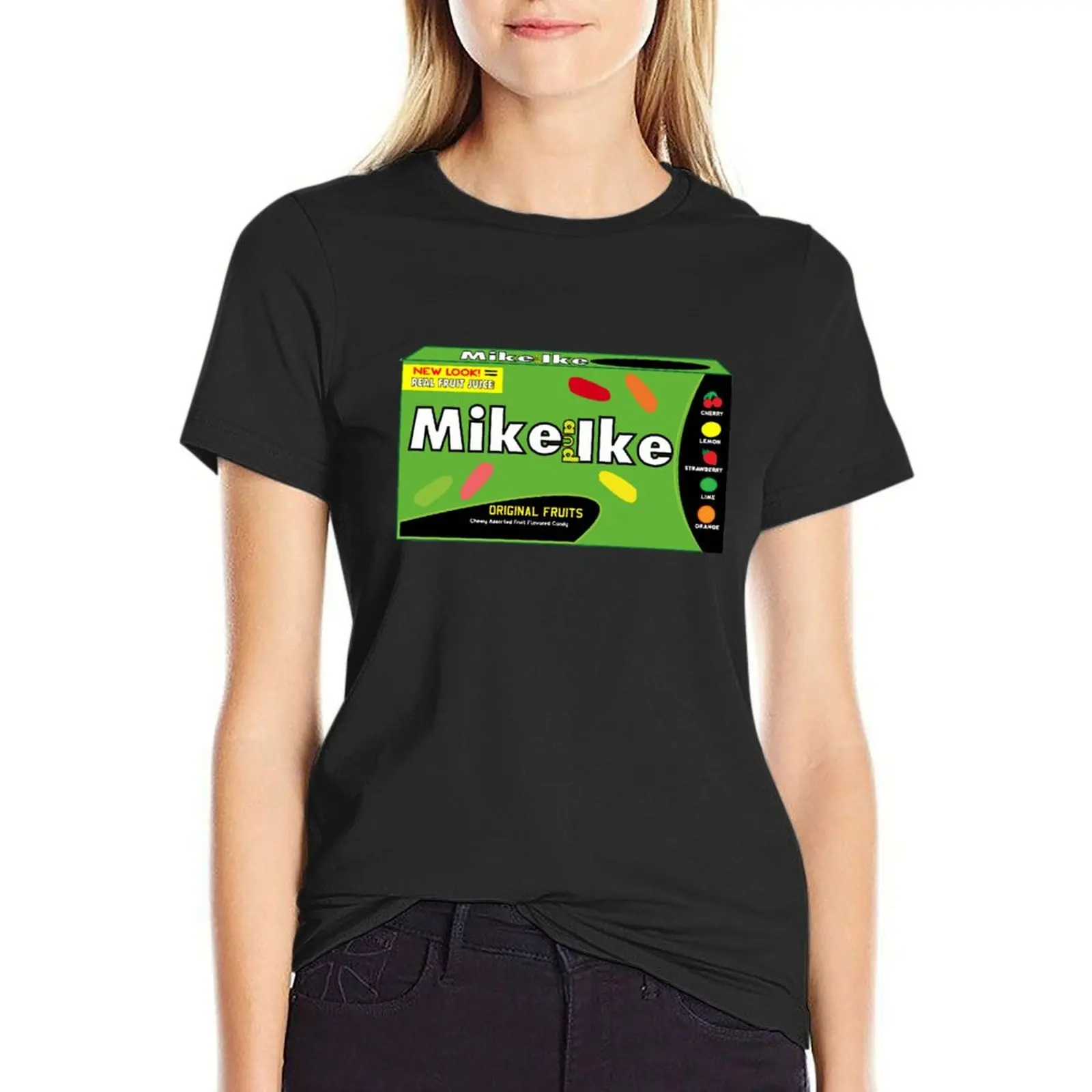 Mike and Ike T-Shirt kawaii clothes plus size tops anime clothes cute clothes oversized workout shirts for Women image 4