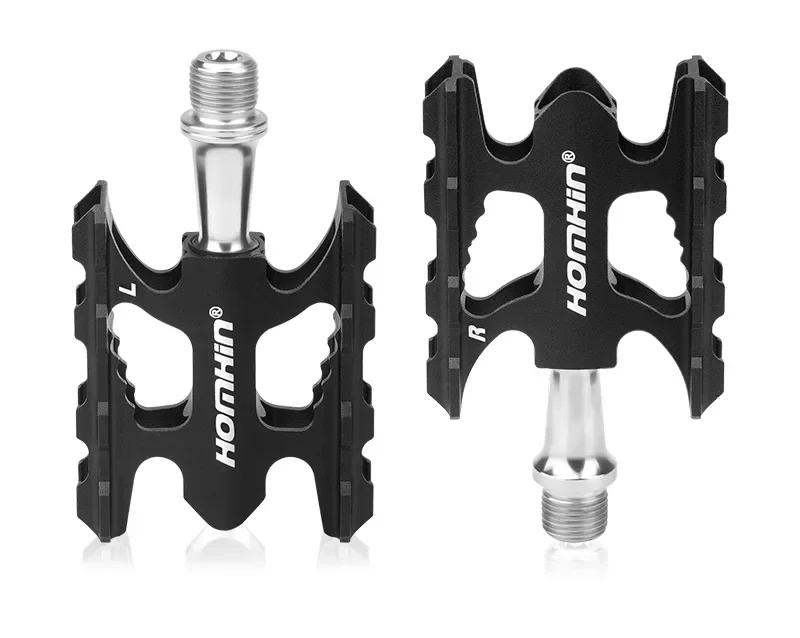 HOMHIN Bike Pedal MTB Platform Pedals Footrest Mountain Bicycle Pedal Non-slip Bicycle Parts
