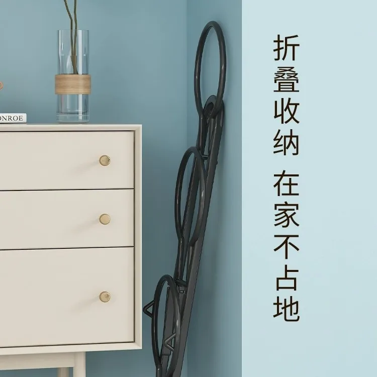 

Black Baby Playpen No Drill Multi Function Ball Storage Rack Simple Multi Layer Home Basketball Organizer