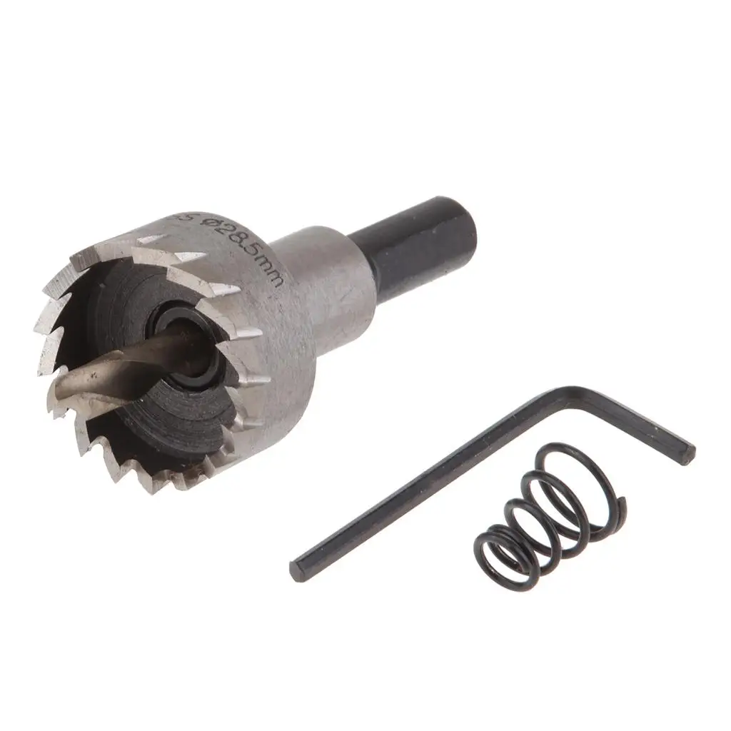 HSS Drill Bit Hole Saw for Metal,Wood,PVC Board Plastic Plate 28.5mm