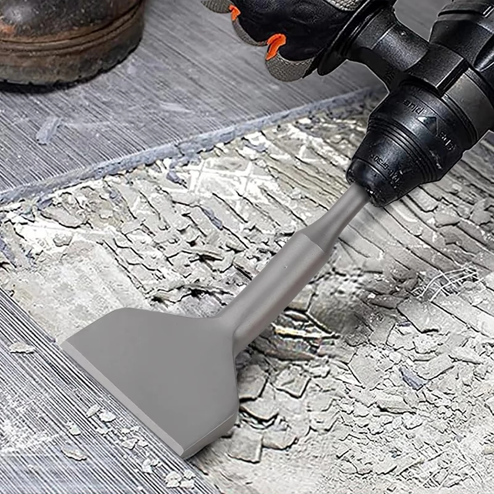 

75mmX180mm Cranked Angled Wide Bent Chisel Bit for Hammer Drill Floor Scraper for Concrete Tile Removal