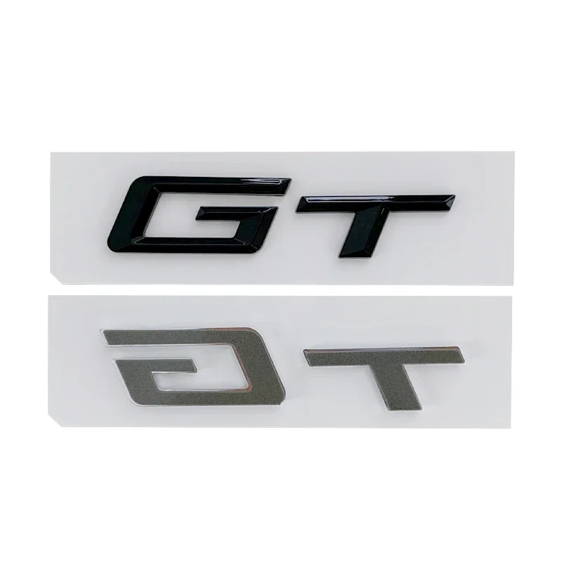 3D ABS Car Trunk Letters GT Logo Emblem Badge Sticker For BMW 5 3 Series 320d E36 320 C 400 650 530 F07 F34 G32 GT Accessories