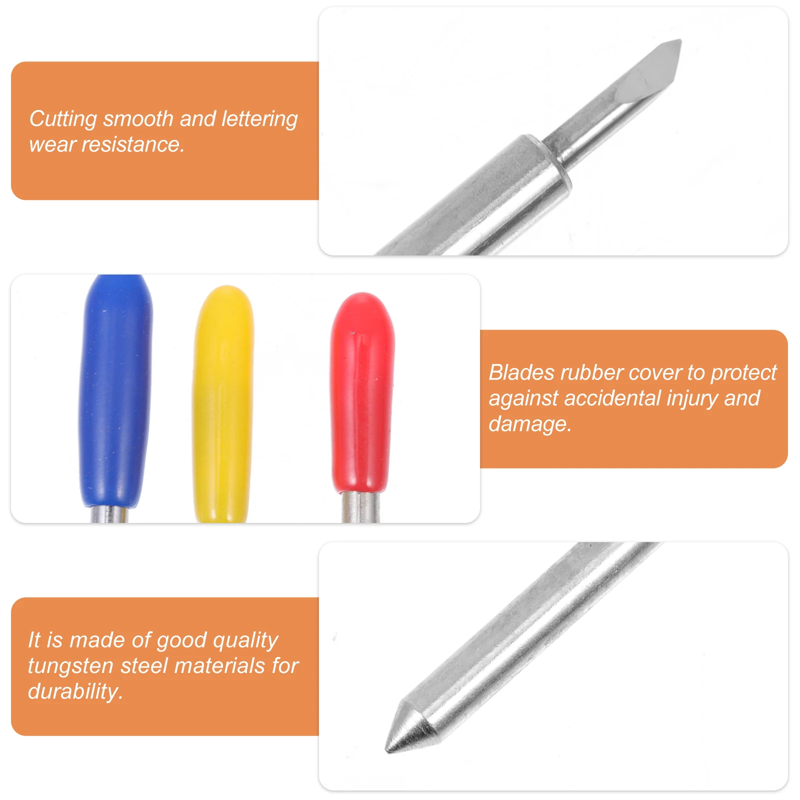 

1 Set Tungsten Steel Cutting Blades Computer Lettering Cutters Vinyl Cutter Tools For Replacement Blades High Hardness