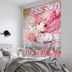 Puella Magi Madoka Magica Hanging Bohemian Tapestry Hanging Tarot Hippie Wall Rugs Dorm Japanese Tapestry