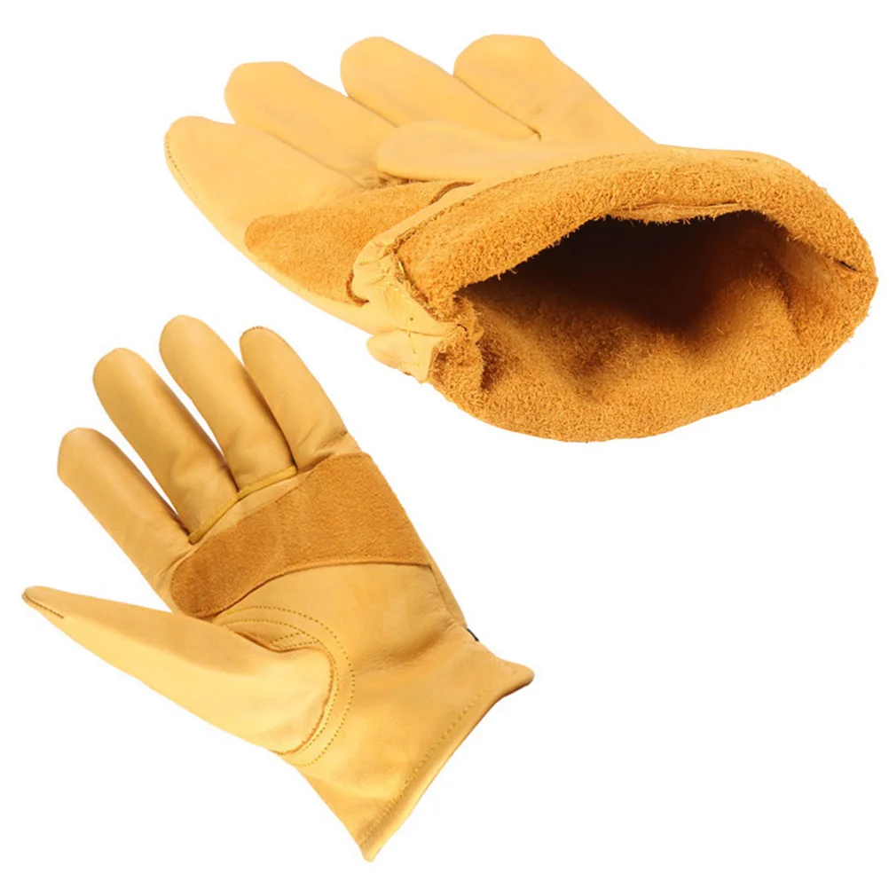 

Thickened Windproof Gloves Anti-Slip Grip Warm Comfort Adjustable Belt Premium Cowhide For Outdoor Sports Driving Men
