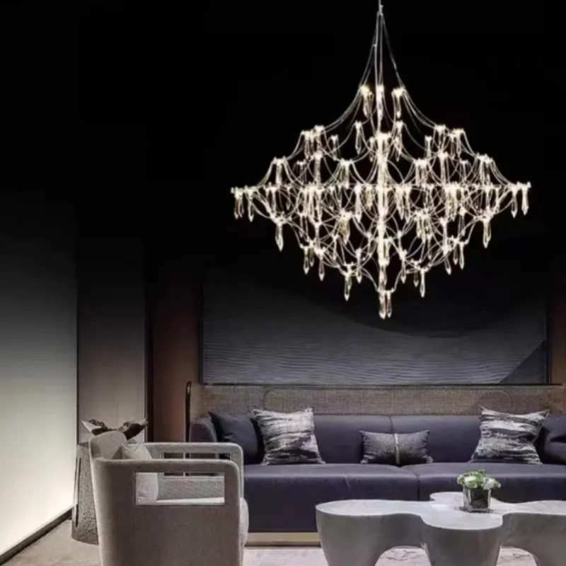 Italian Minimalist Designer Led Ceiling Pendant Light Starry Sky Modern Chandeliers Home Room Decoration Living Dinning Fixtures