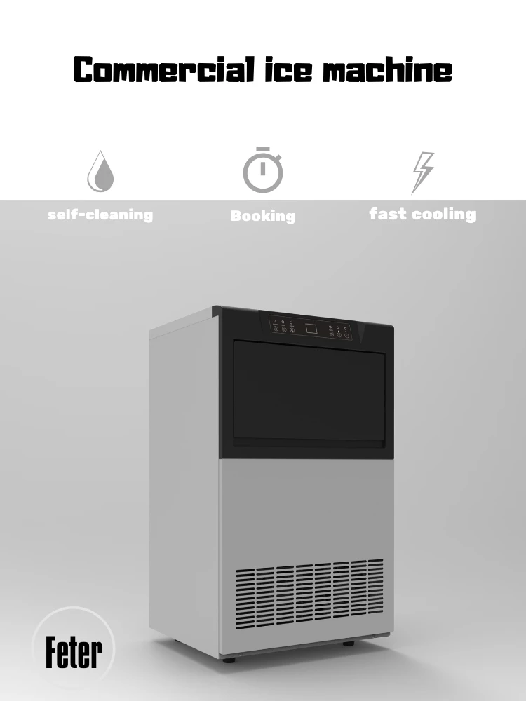 70KGs Stainless Steel Commercial Ice Cube  Making Machine With High Productivity for Commercial