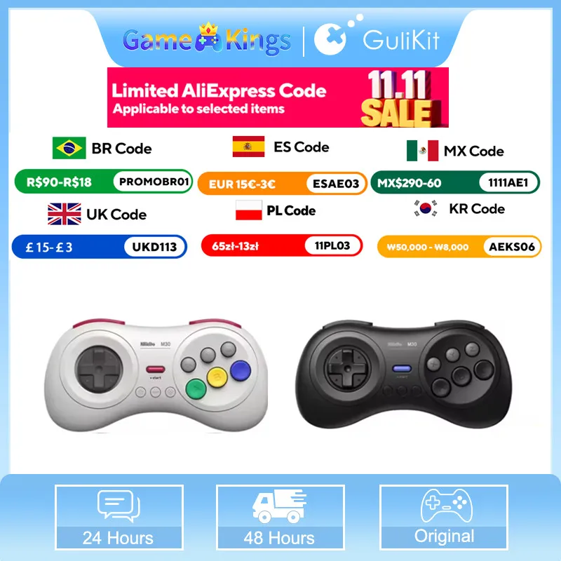 8BitDo M30 Bluetooth Gamepad Support For Nintendo Switch/Switch Oled/Windows 10/11/Android/Raspberry Pi Controller