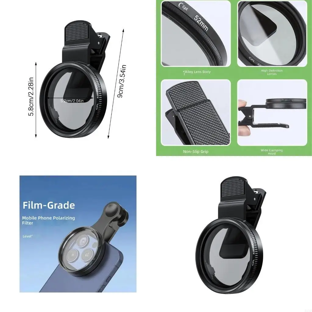 Outdoor Phone Camera Lens for Water Glass and Travel Photos Daily M4YD