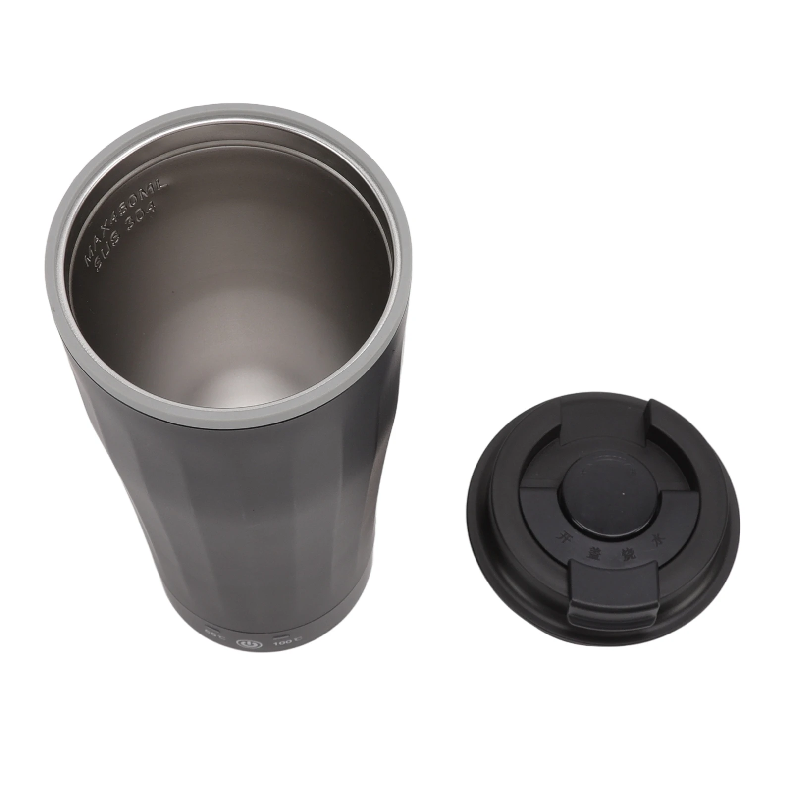 كوب سيارة ذكي للتدفئة، إيقاف تشغيل تلقائي، تسخين سريع، كوب سفر ساخن للسيارة 450 مللي مع ولاعة سجائر للشاحنة للسفر