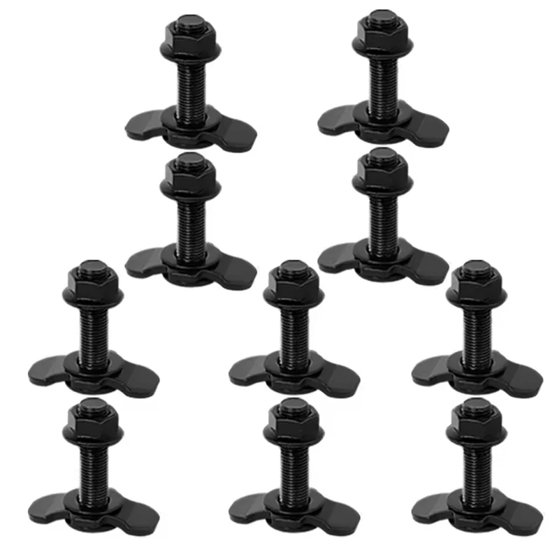 NCSMT L Track Double Lug Threaded Stud Nut Fitting 3/8-24 45mm for Trailer