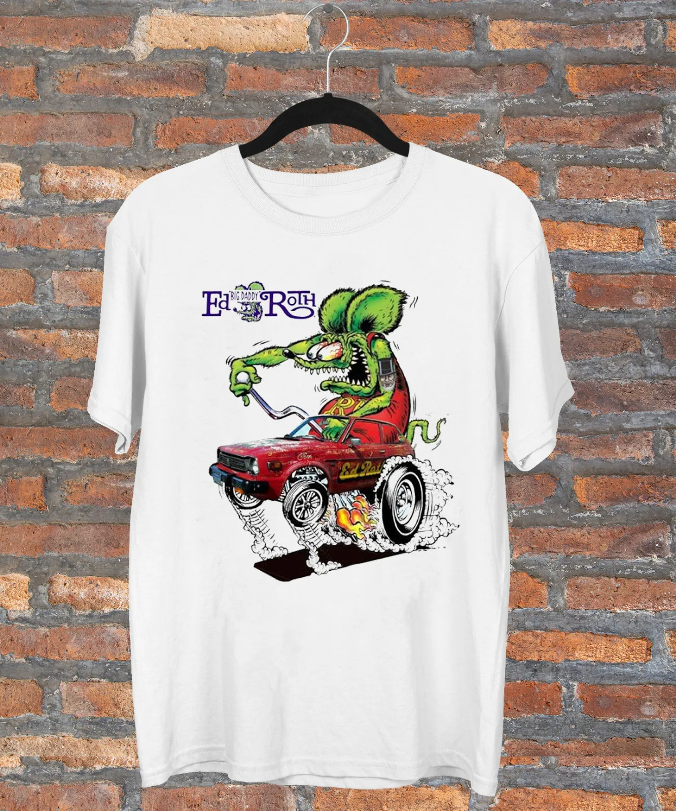 New Ed Roth Rat Fink Cotton Gift For Fan White S-2345XL Unisex T-shirt TMB1044