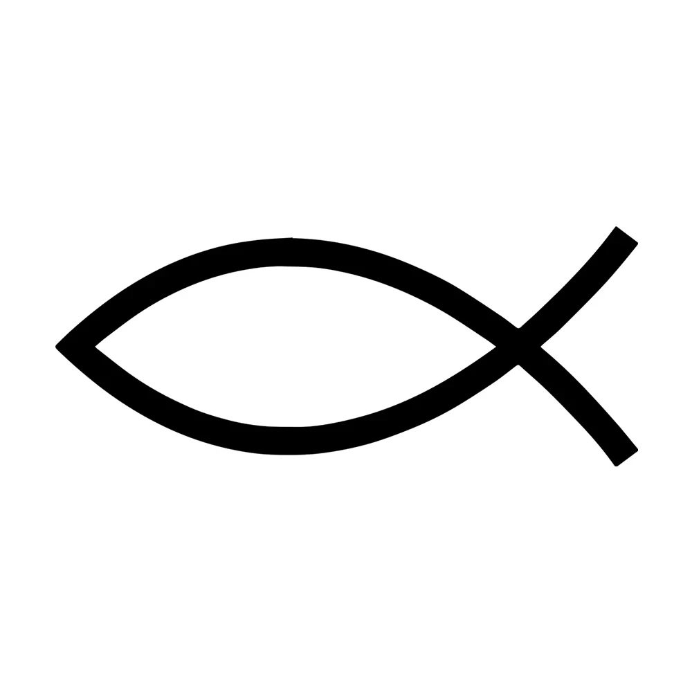 

Car Sticker Jesus Fish Car Styling Vinyl Body Window Bumper Decals for Auto Decoration Accessories Decals