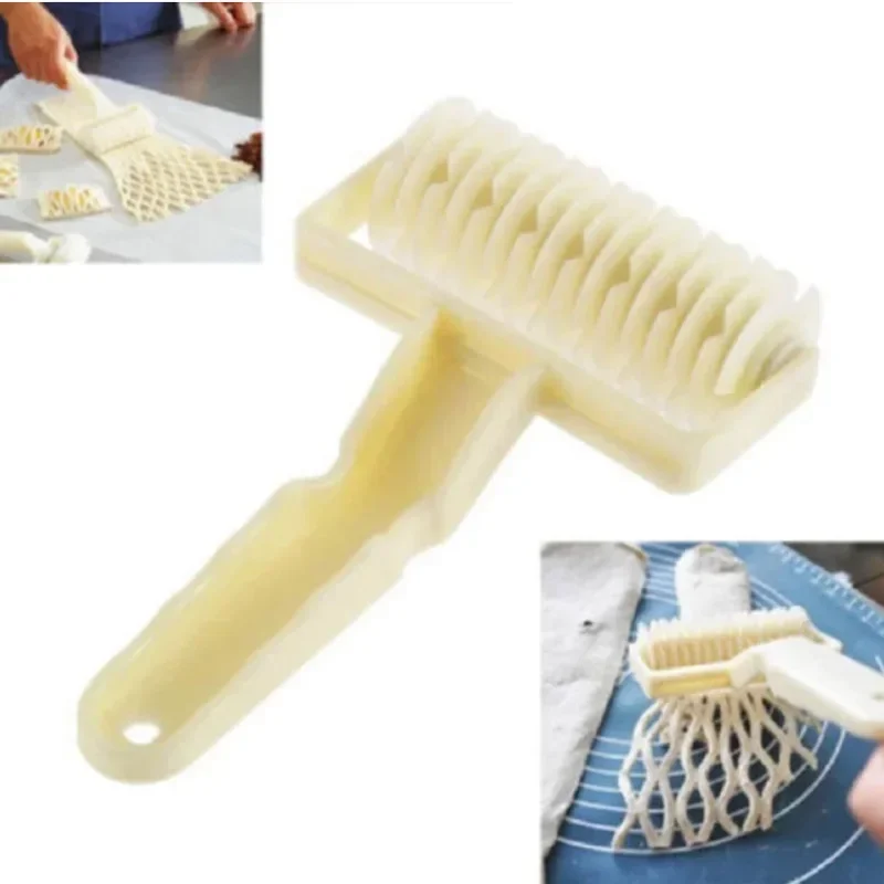 Stainless Steel Lattice Cutter Roller Pastry Bread Pizza Wheel Pie Dough DIY Bakeware cake board bakery cocina accesorio