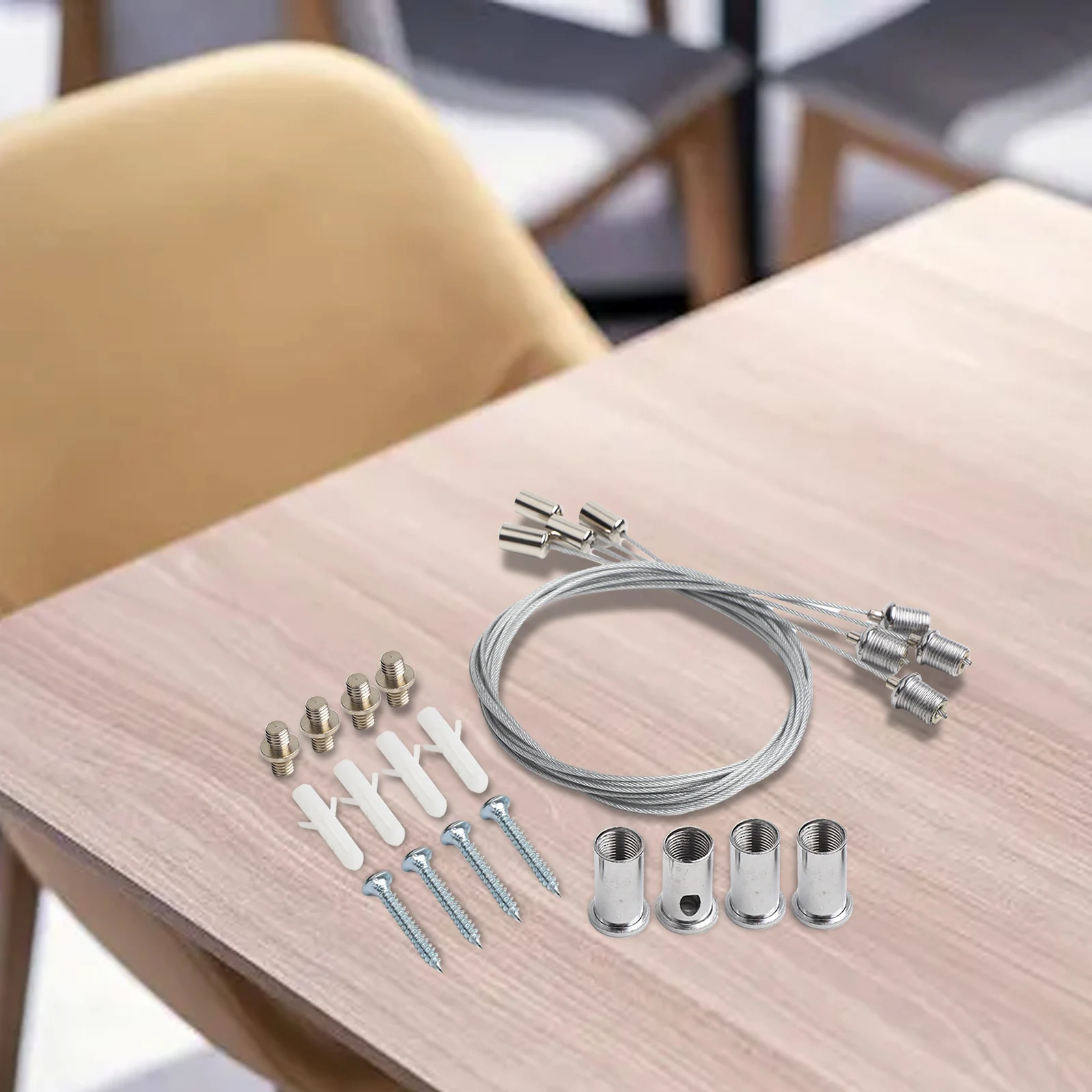 Ceiling Accessory Infrared Heater Accessory Steel Cable Mount Included Screws And Pins Ceiling Installation Easy Setup