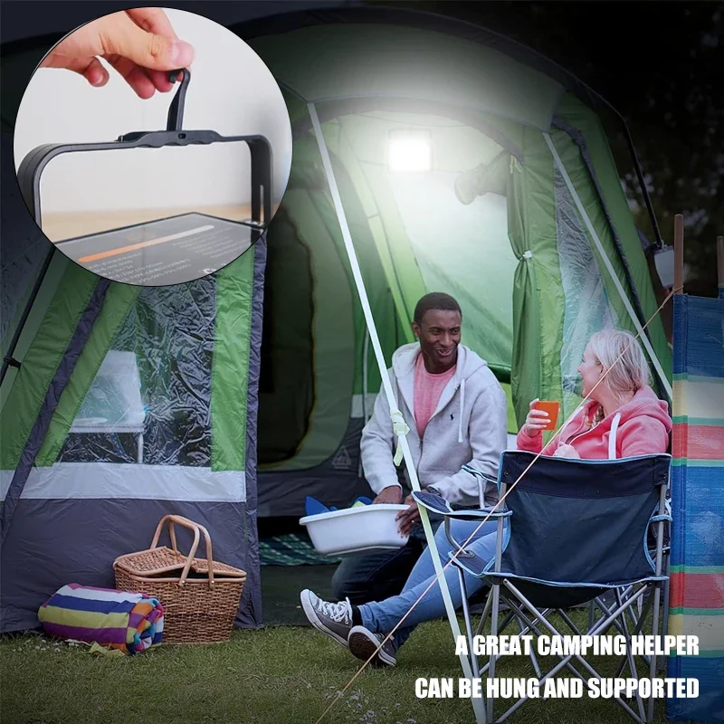 Imagem -04 - Lanterna Portátil para Tenda 600led 12000mah Recarregável Emergência Luz do Mercado Noturno Impermeável Lâmpada de Acampamento ao ar Livre