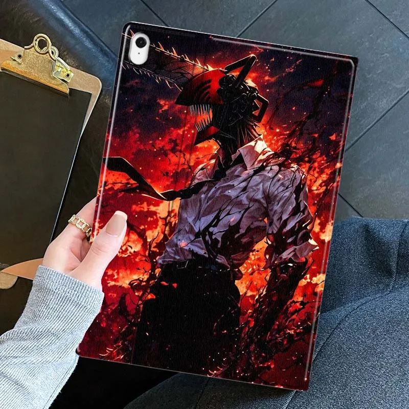 أنيمي C-منشار رجل بارد لسامسونج غالاكسي تبويب S11 S10 S9 S8 S7 S6 A11 A9 A8 A7 10.5 10.4 لايت FE زائد بوصة اللوحي