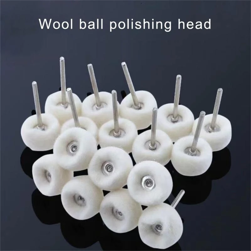  Multiple Size Compressing Wool Felt Polishing Wheel Set, With Mandrel Suitable For Detailed Work Hobbyists and Jewelers
