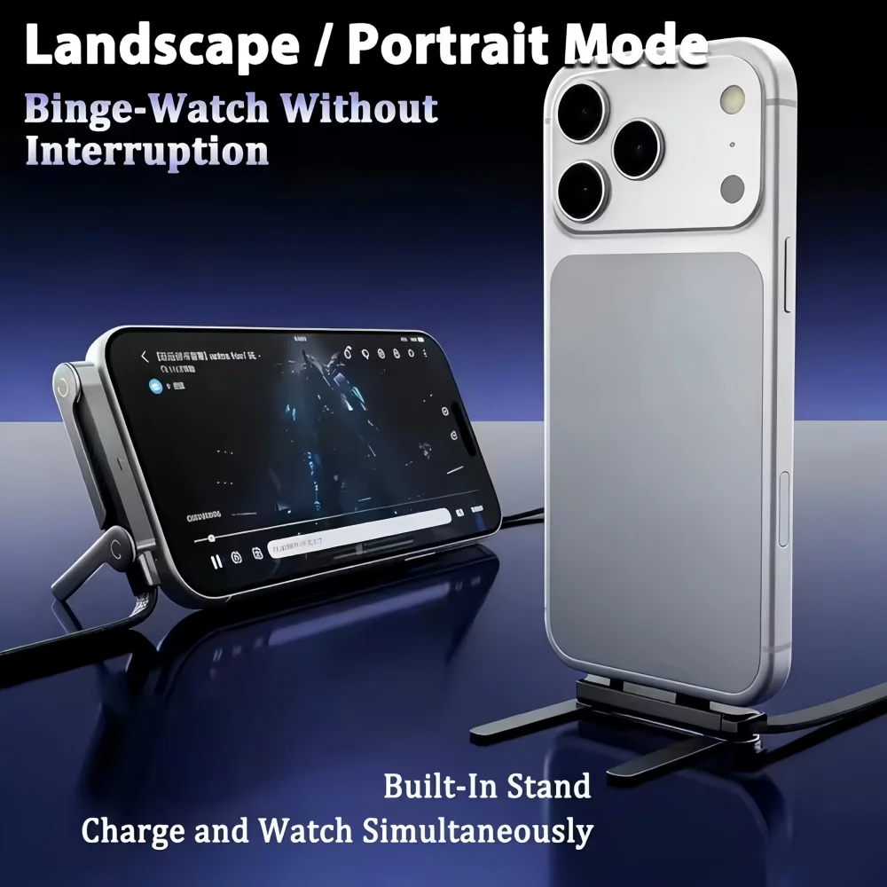 3/1PCS Foldable Charging Cable With Integrated Stand 240W Fast Charging Cable Phone   Ultra-Fast Data Cable Phone Holder