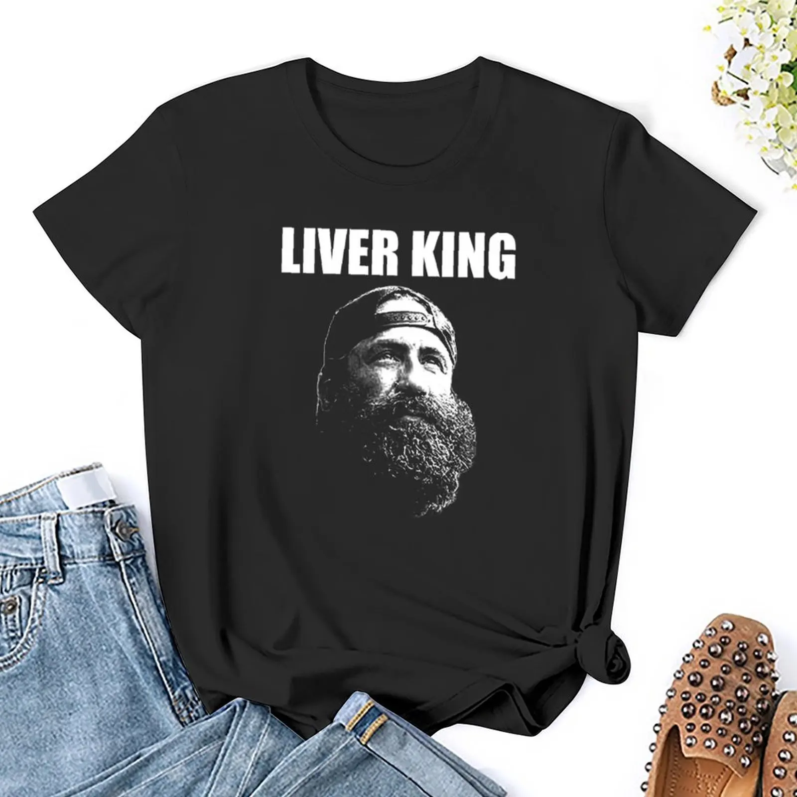 The Liver King T-Shirt vintage clothes plus size tops oversized female womans clothing