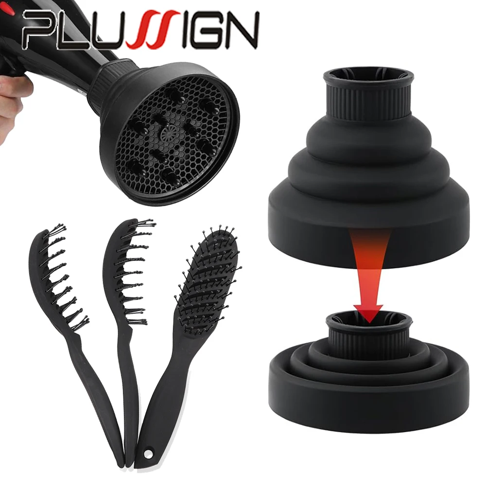 

Foldable Hair Dryer Diffuser For Curls Natural Waves Hair Blow Dryers Hair Diffuser Adaptable For Home & Salon Styling Accessory