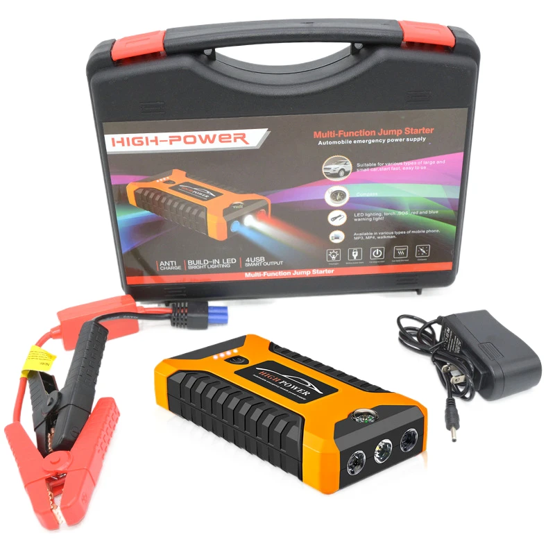 

Car Jump Starter 600A Portable Starting Device Lighter 4USB