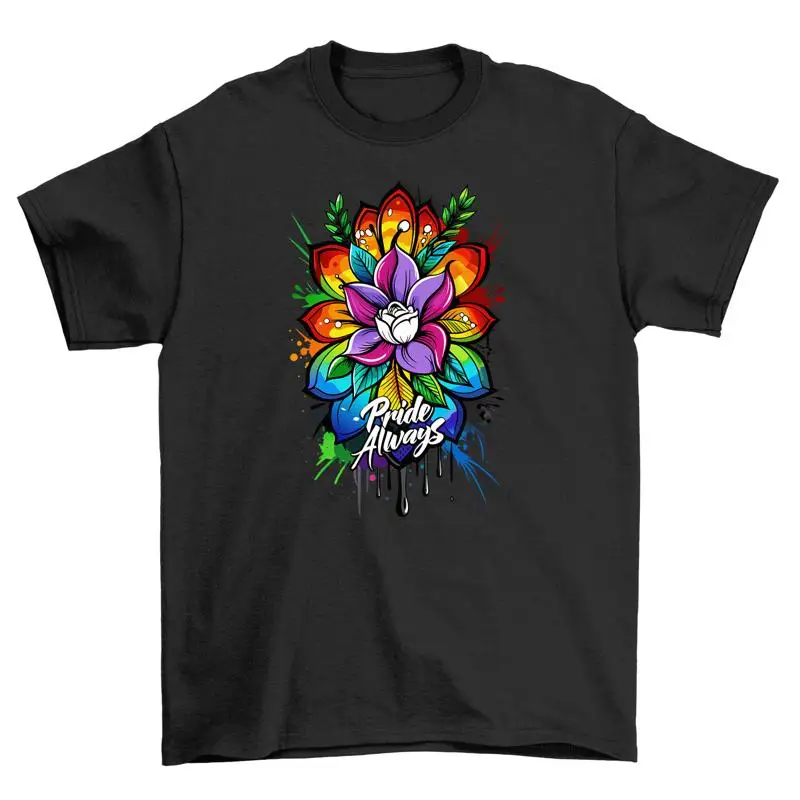 Pride_27 Flower Power T Shirt Funny and Fabulous Libérez votre fierté colorée