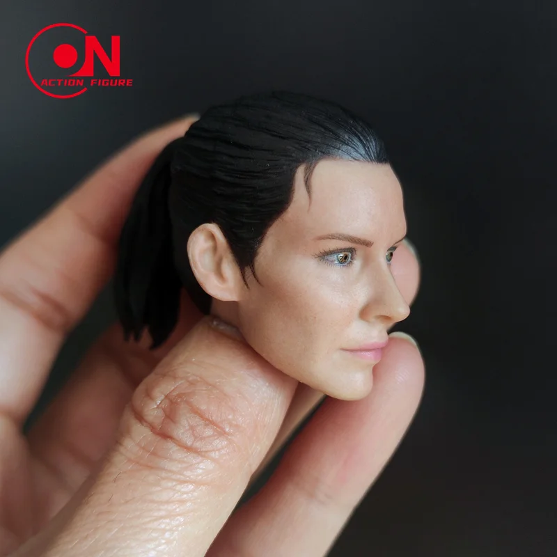 1/6 مقياس TQ 210303   Evangeline Lilly رئيس نحت PVC رئيس نحت نموذج صالح 12 ''أنثى الجندي عمل الشكل دمى الجسم