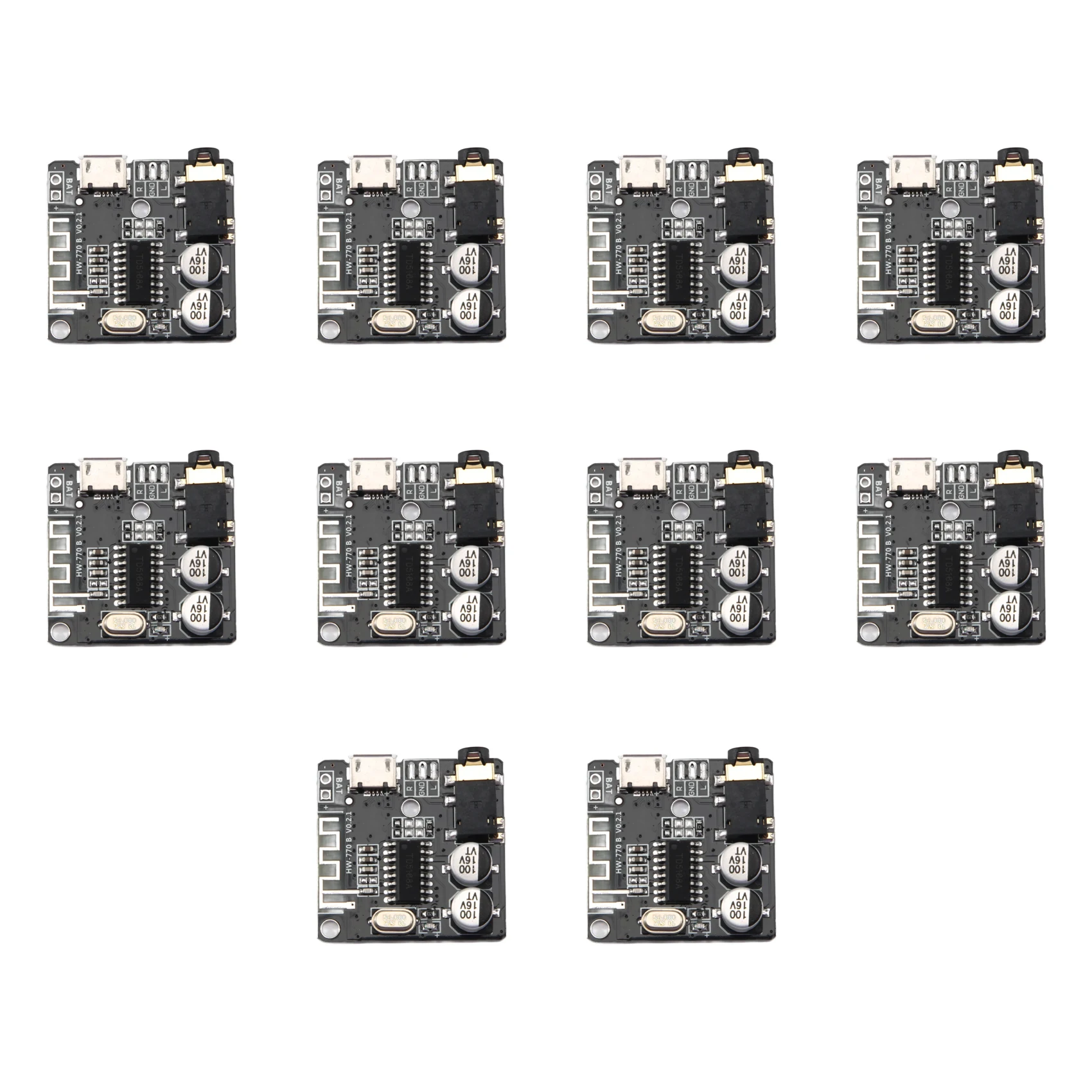 VHM-314 Bluetooth Audio Receiver Board Bluetooth 5.0 Mp3 Lossless Decoder Board Wireless Stereo Music Module 10Pcs